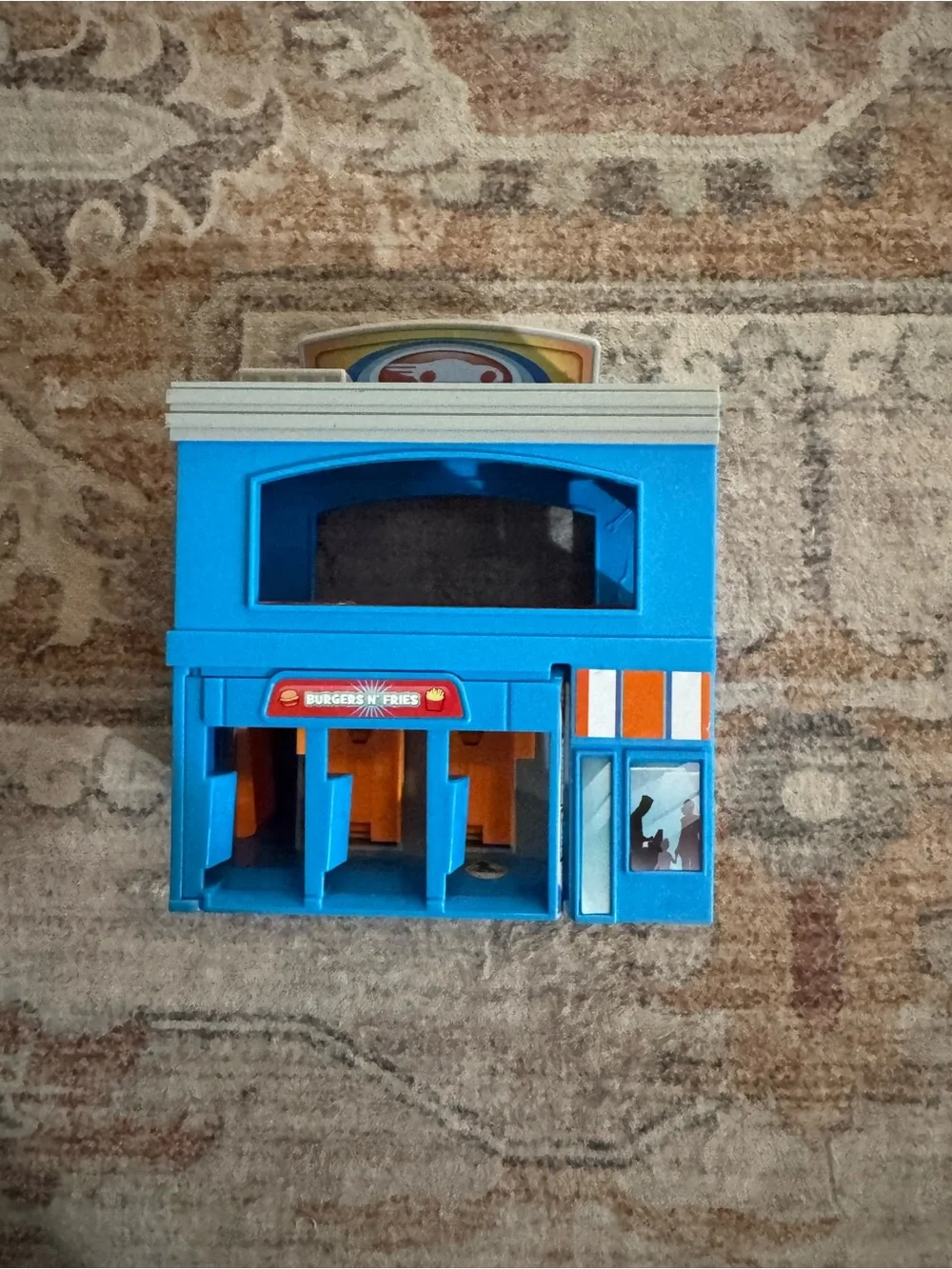 Gas N' Dash Blue & Red Playset by